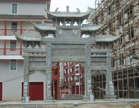 優秀案例-街道石牌坊加工