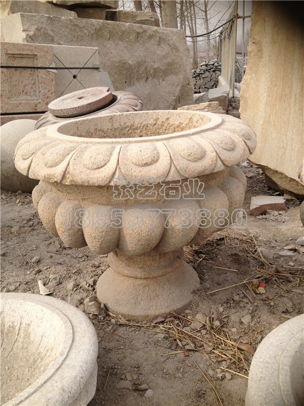 小區(qū)石雕花盆