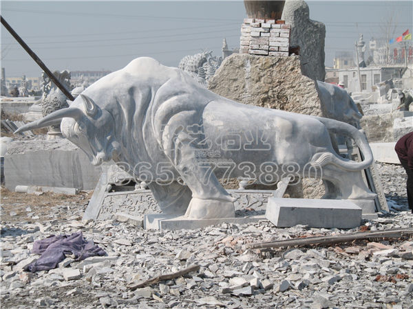 石雕斗牛 石雕動物