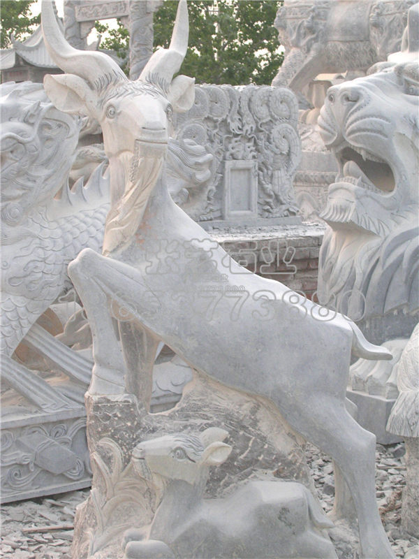 石雕動物,石頭羊