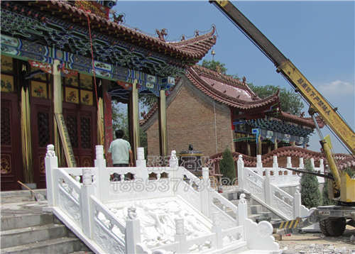 寺廟臺階漢白玉石欄桿