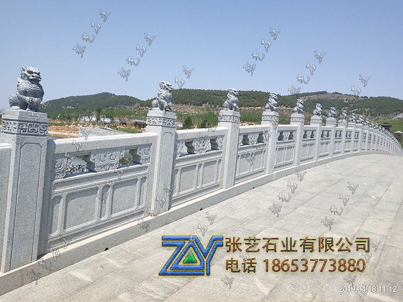 芝麻白麒麟頭石欄桿