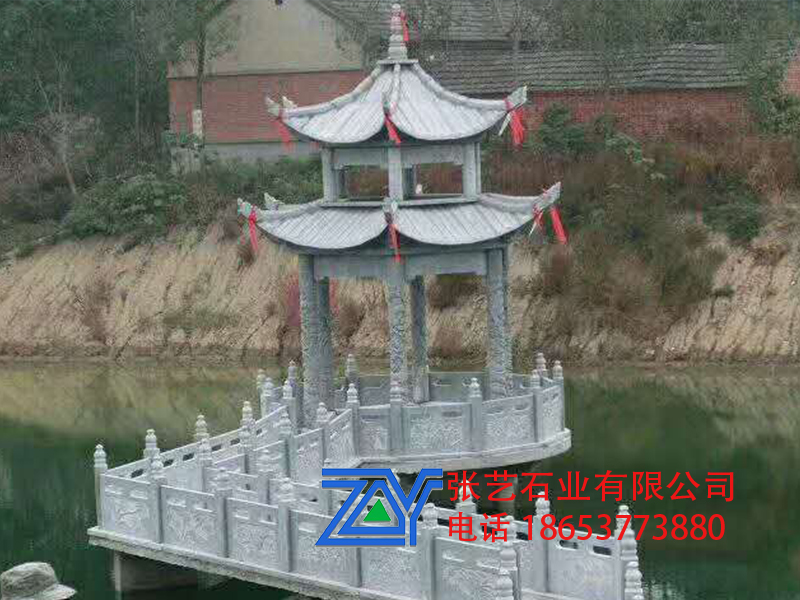 石雕涼亭