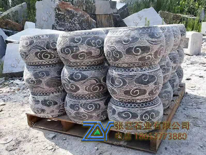 柱頂石 柱墩石、柱腳石、柱基石加工