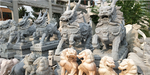 石雕麒麟加工廠家優秀案例展示