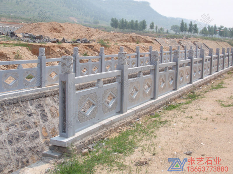 河道青石欄桿-石護欄