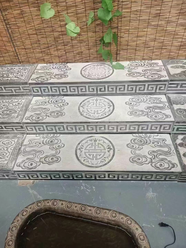 庭院青石踏步石