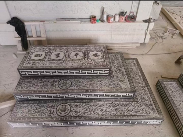 青石祥云踏步石