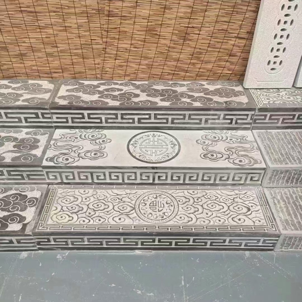 別墅庭院青石祥云踏步石